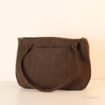Sac à main Upcycling Marron dos