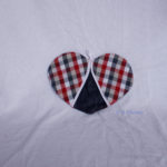 manique upcycling coeur - rouge