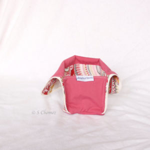 Trousse Vertical trio upcycling rose int
