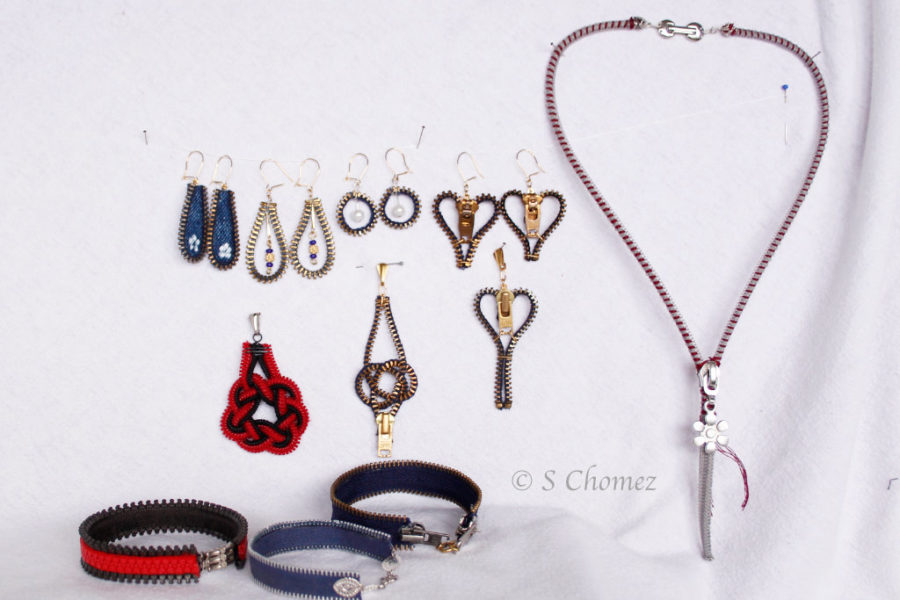 Bijoux upcycling 1 oct bracelet pendentif collier