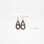 Boucles d'oreille upcycling zip