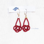 boucle d'oreille upcycling zip