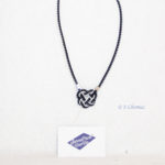 collier coeur celtique upcycling zip