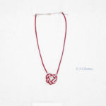collier coeur upcycling zip