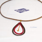 Collier drop upcycling zip