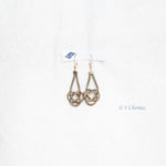 Boucles d'oreille upcycling zip
