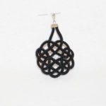 PE rosace noir upcycling zip