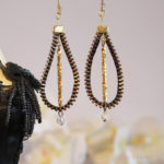BO drop pendentif Au pierre long