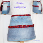 tablier multipoches upcycling jeans