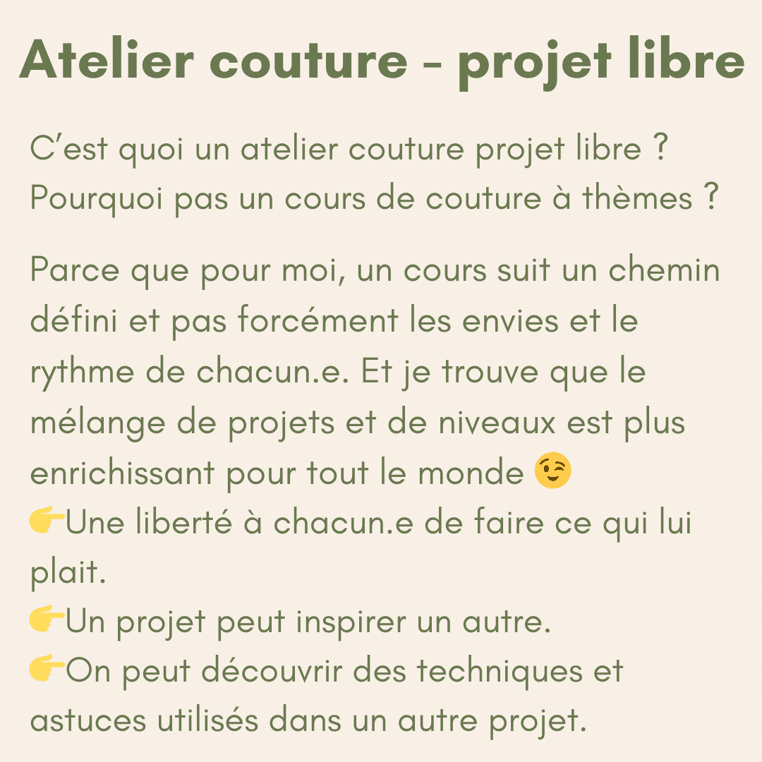 Atelier projet libre c'est quoi